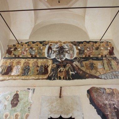 Frescă din pridvorul bisericii